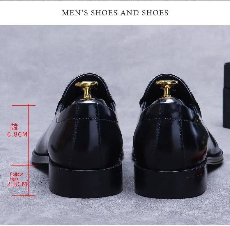 Business Formal Wear Shoes Cowhide Men's Office Shoes Dropshipman