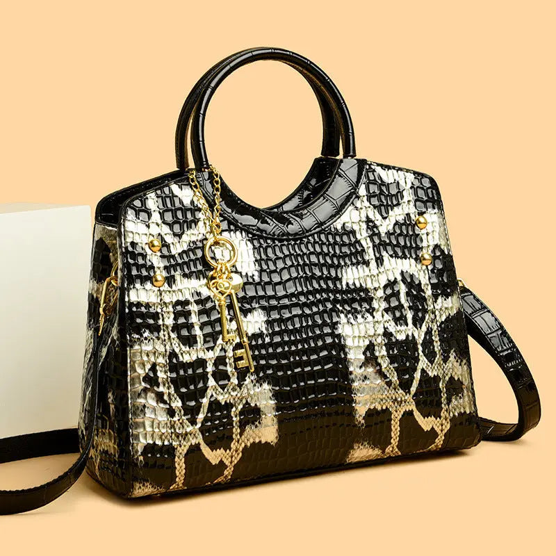 Retro Fashion Snakeskin Pattern Portable Big Bag Cjdropshipping