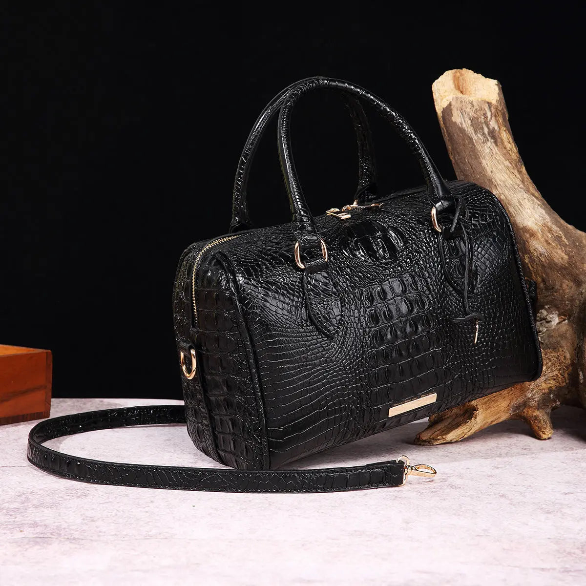 trendy Crocodile pattern Fashion Crossbody Travel Retro Women's Bag Cjdropshipping