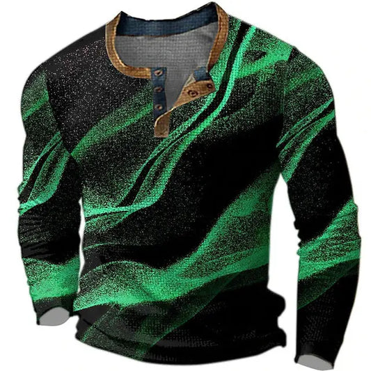 Men's Long Sleeve T-shirt Digital Printing Long Sleeve Cjdropshipping