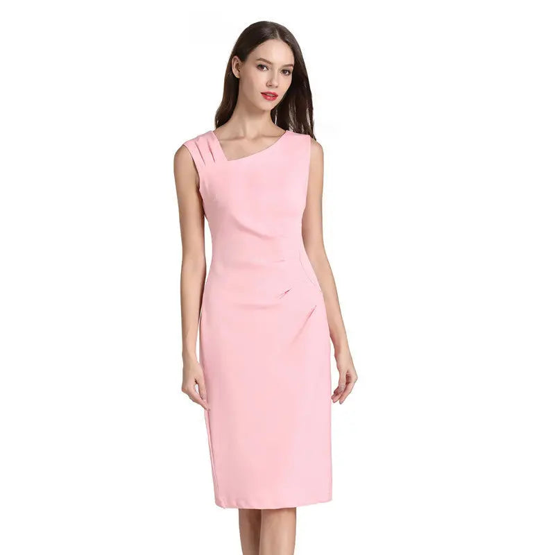 MUXXN Womens Retro 1950s Style Sleeveless Slim Business Pencil Dress Cjdropshipping