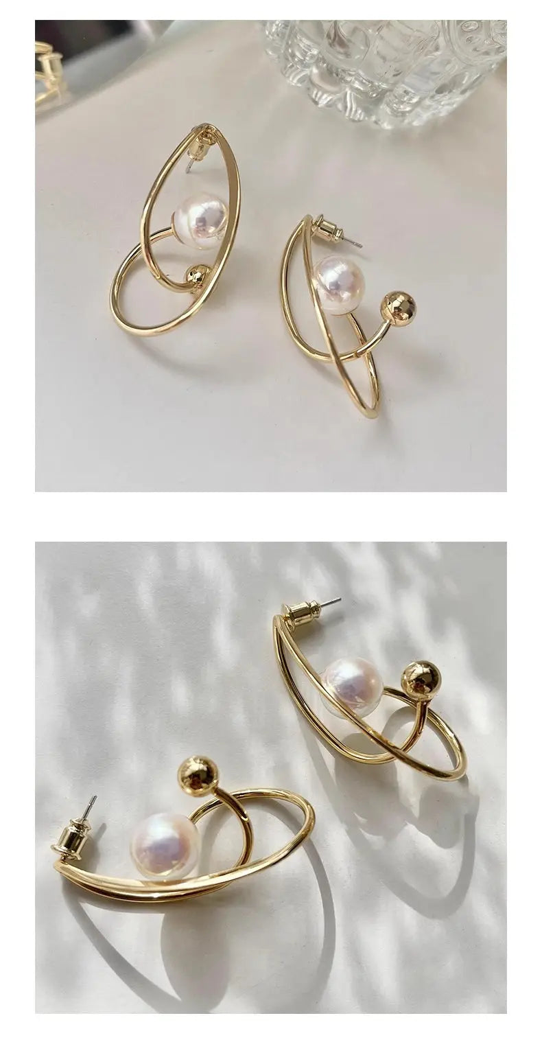 European And American French High-end Pearl Earrings For Women - JNi3 shop