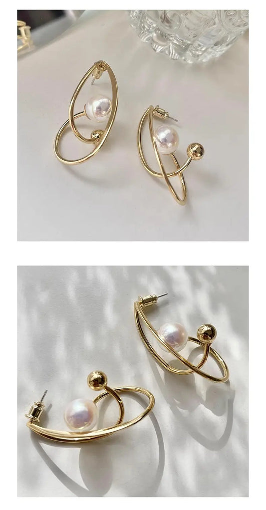 European And American French High-end Pearl Earrings For Women - JNi3 shop