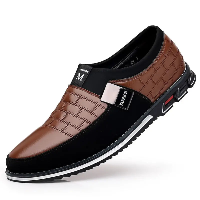 Slip-on Four Seasons Plus Size Casual Leather Shoes Dropshipman