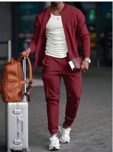 Basic Style Color Matching Two-piece Set Plus Size Cjdropshipping