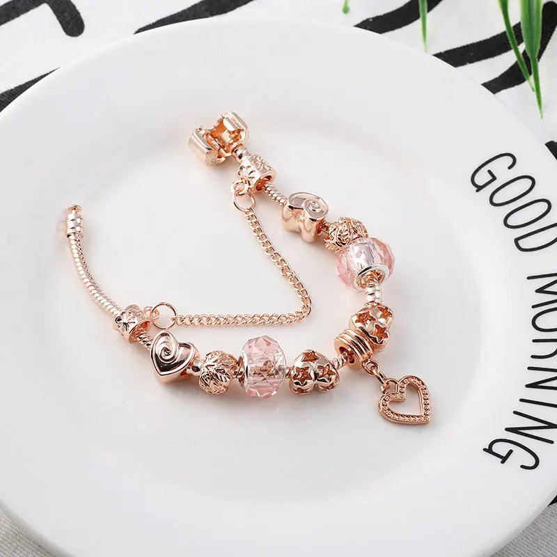 Fashion Love Geometric Rose Gold Bracelet Women's Jewelry Cjdropshipping