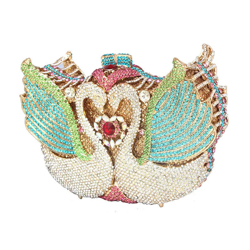 Color Moon Full Swan Small Bag Sequins Set With Diamonds Cjdropshipping
