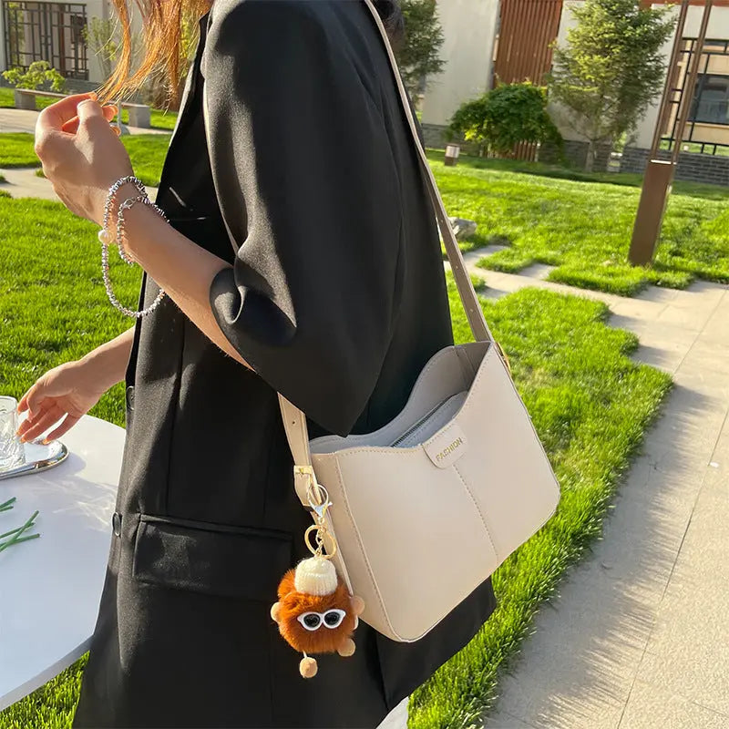 Casual Women's Shoulder Bag Crossbody Bags Women Solid Simple Bucket Bag Cjdropshipping