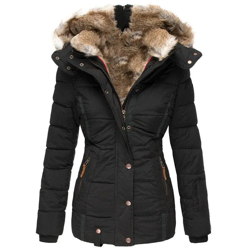 Winter Puffer Jacket with Faux Fur JNi3 shop