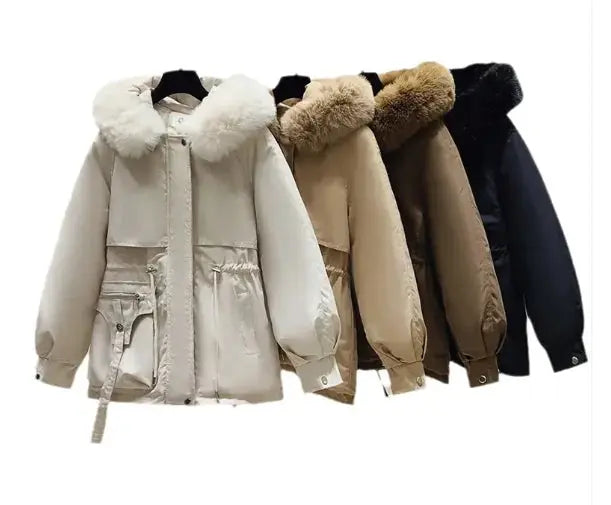 Women's Slimming Hooded Cotton-Padded Jacket JNi3 shop