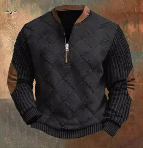 Men's Digital Print Half-Zip Sweater JNi3 shop