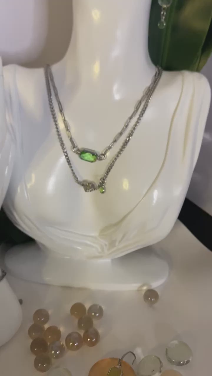 316 medical grade stainless Birth Month layered Necklace