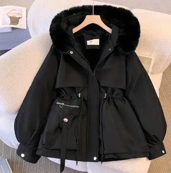 Women's Slimming Hooded Cotton-Padded Jacket JNi3 shop