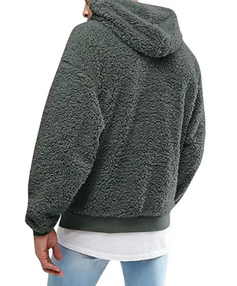 European American Wool And Fleece Hooded Men's Hoodie JNi3 shop