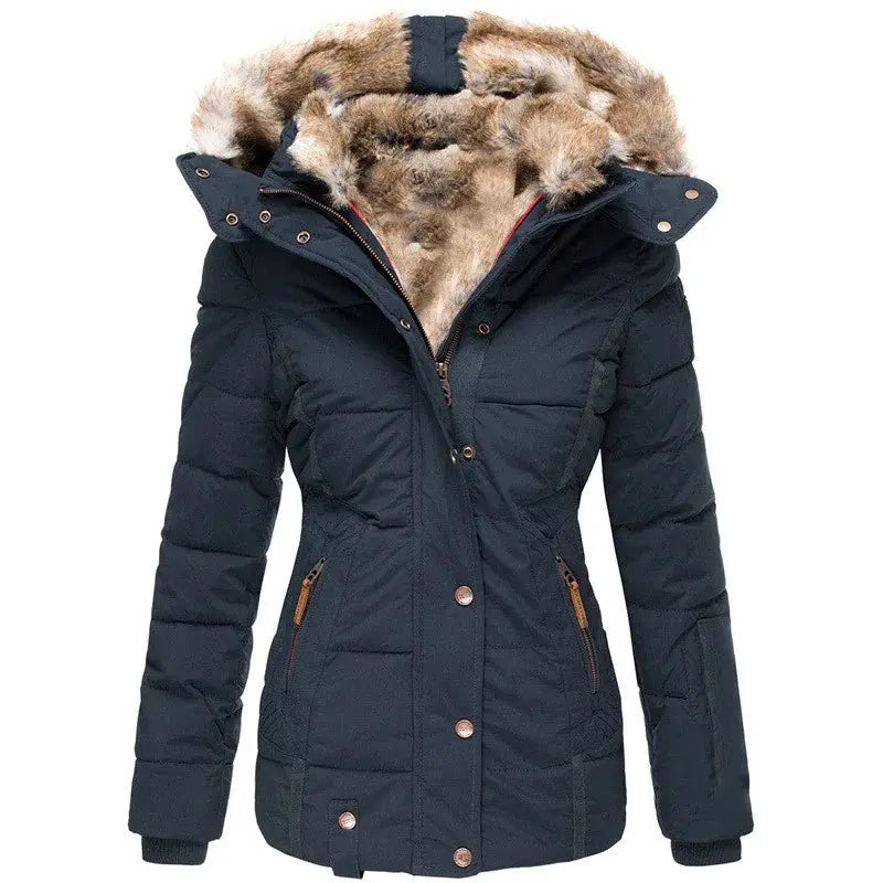 Winter Puffer Jacket with Faux Fur JNi3 shop
