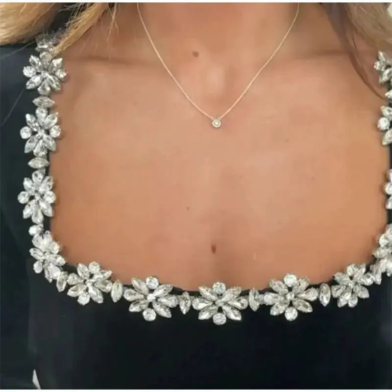 Floral Rhinestone Dress JNi3 shop